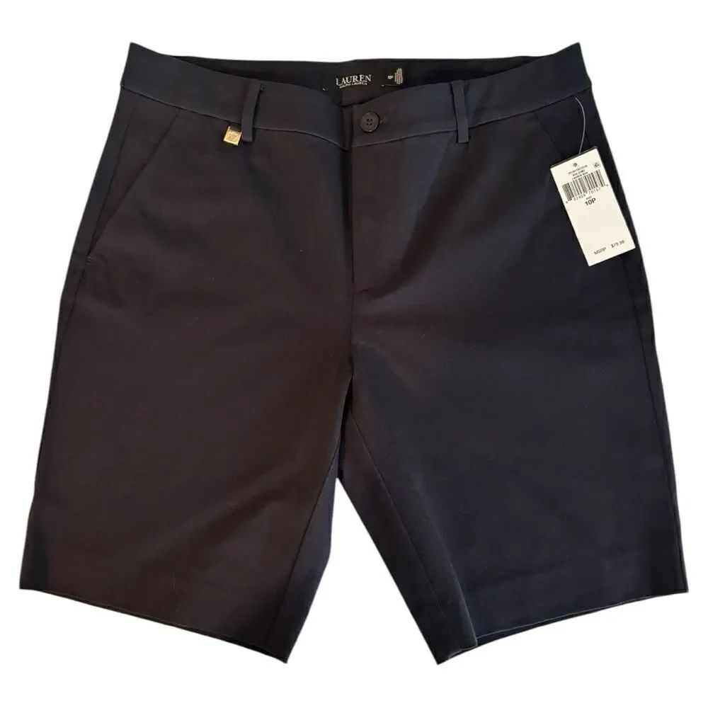 Lauren Ralph Lauren Twill Bermuda Shorts Petite